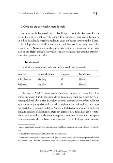 Ikasteredu elebidunak eta euskararen azterketan ... - Euskaltzaindia