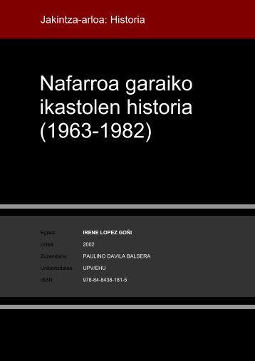 Nafarroa garaiko ikastolen historia (1963-1982) - Euskara