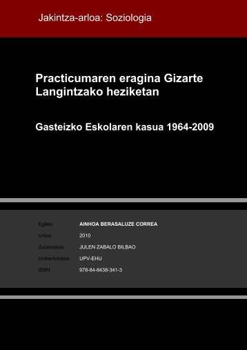 Practicumaren eragina Gizarte Langintzako heziketan - Euskara