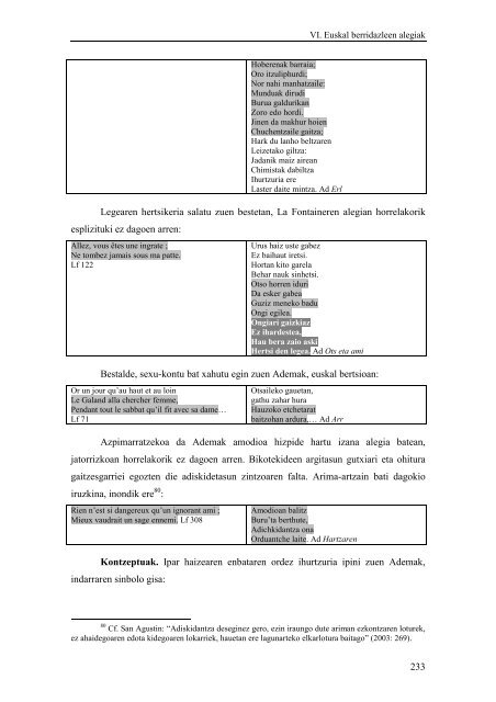 Alegia klasikoak euskaraz Isopeteko, La Fontaineren eta