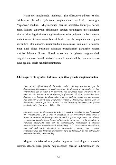 kulturgileak gizarte mugimenduetan - Euskara