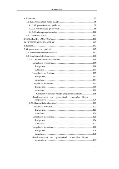 genero- asimetria langabeziaren irudikapen sozialean - Euskara