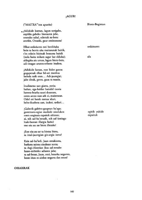 Lizardiren poetika pizkundearen ingurumariaren argitan - Euskara