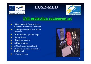 EUSR-MED Fall protection equipment set