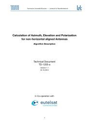 Calculation of Azimuth, Elevation and Polarization for non ... - Eutelsat