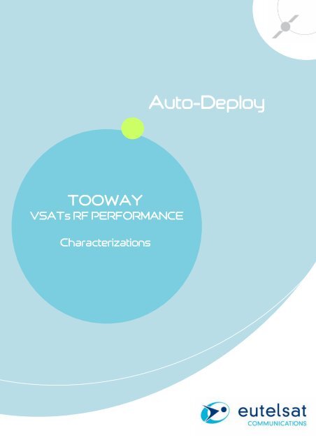 Tooway? VSATs RF performance characterisation - Eutelsat