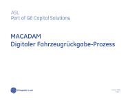 MACADAM Digitaler Fahrzeugrückgabe-Prozess