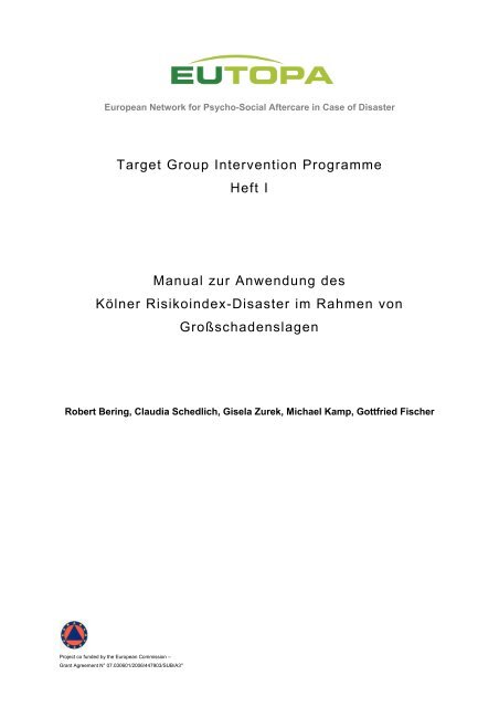 Manual zum Kölner Risiko-Index-Bundeswehr