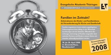 Familien im Zeittakt? - Evangelische Akademie Thüringen