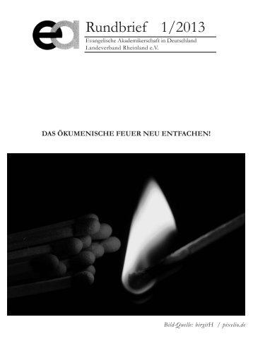 Rundbrief 1/2013 - Evangelische Akademikerschaft in Deutschland