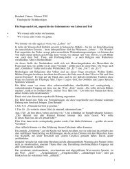 1 Reinhard Crämer, Februar 2010 Theologie für Nichttheologen Die ...