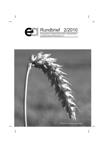 Rundbrief 2/2010 - Evangelische Akademikerschaft in Deutschland