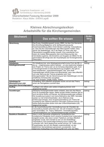 Download als PDF, 73 KB - Evangelisches Bildungswerk Esslingen