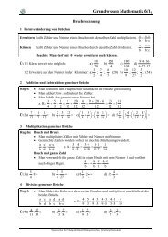 Grundwissen Mathematik6/11