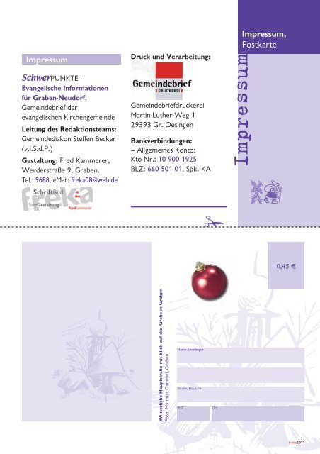 1 / 2012 - Evangelische Kirchengemeinde Graben-Neudorf