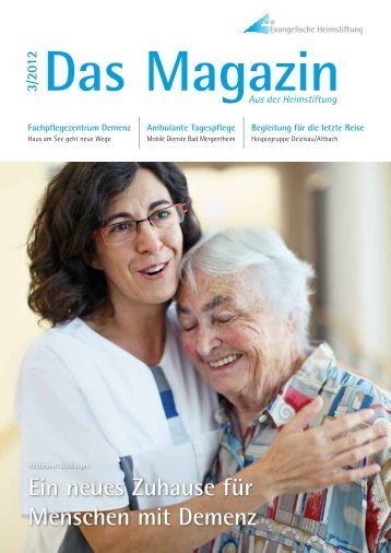 Das Magazin 3/2012 - Evangelische Heimstiftung