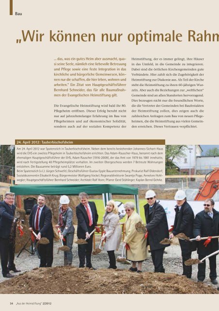 Das Magazin 2/2012 - Evangelische Heimstiftung