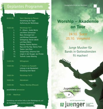 Worship – Akademie on Tour - Evangelische Jugend von Westfalen