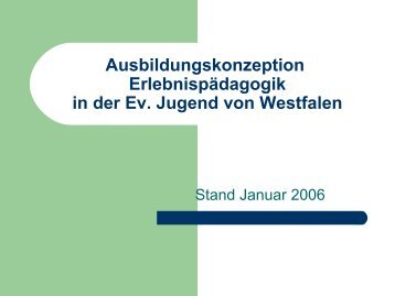 Ausbildungskonzeption - Evangelische Jugend von Westfalen