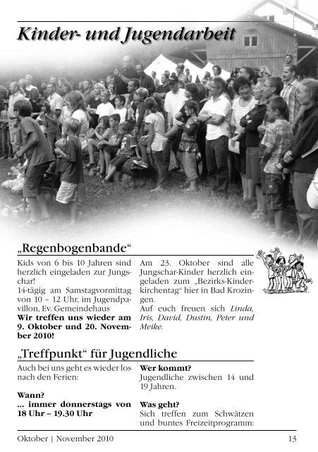 Gemeindebrief Oktober/November 2010 - Evangelische ...