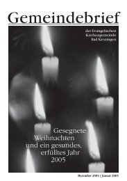 Gemeindebrief Dezember 2004/Januar 2005 - Evangelische ...