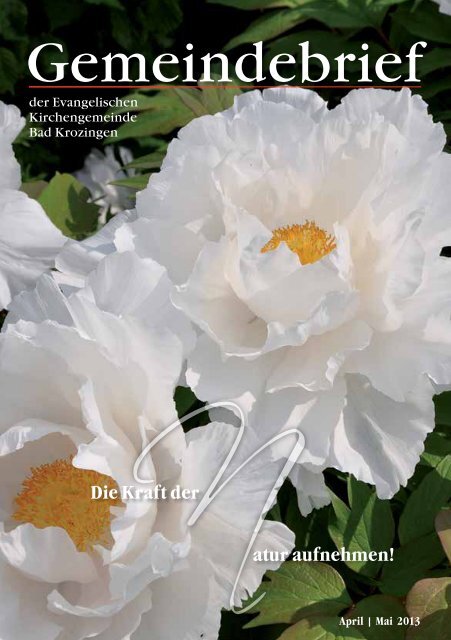 Gemeindebrief April/Mai 2013 - Evangelische Kirchengemeinde ...