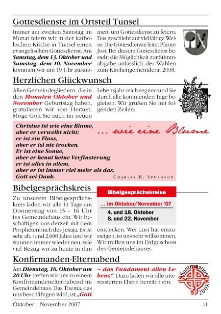 Gemeindebrief Oktober/November 2007 - Evangelische ...