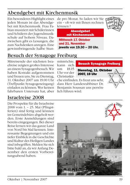 Gemeindebrief Oktober/November 2007 - Evangelische ...