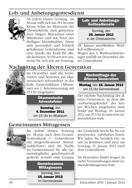 Gemeindebrief Dezember 2011/Januar 2012 - Evangelische ...