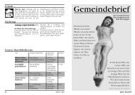 Gemeindebrief April/Mai 2004 - Evangelische Kirchengemeinde ...