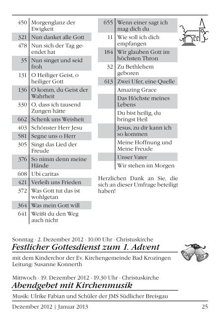 Gemeindebrief Dezember 2012/Januar 2013 - Evangelische ...