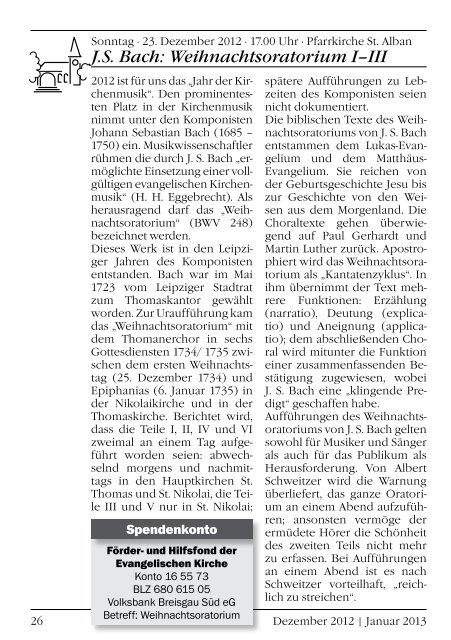 Gemeindebrief Dezember 2012/Januar 2013 - Evangelische ...