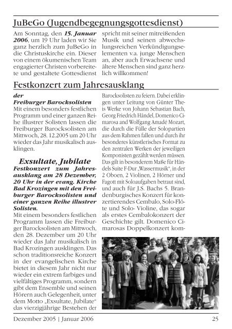 Gemeindebrief Dezember 2005/Januar 2006 - Evangelische ...