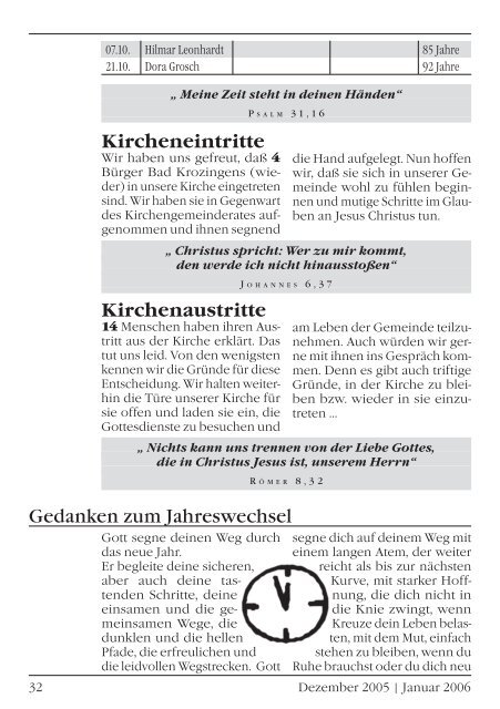 Gemeindebrief Dezember 2005/Januar 2006 - Evangelische ...