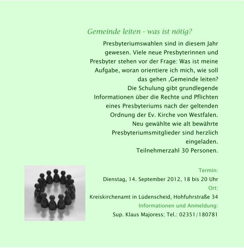Bildungsflyer 2012 Fassung vom 8. Januar - Ev. Kirchenkreis ...