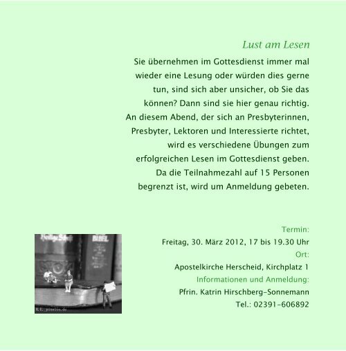 Bildungsflyer 2012 Fassung vom 8. Januar - Ev. Kirchenkreis ...