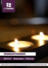 WEIHNACHTSWUNDER - Ev. Kirchenkreis Lüdenscheid Plettenberg