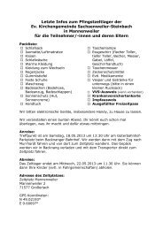 Packliste zum Download - Evangelische Kirchengemeinde ...