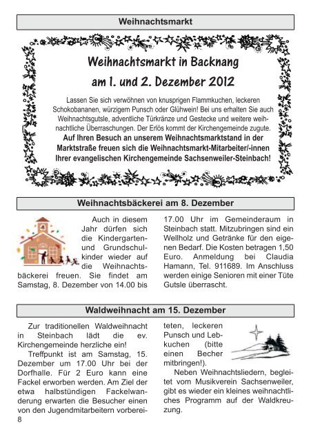 Dezember 2012 und Januar 2013 - Evangelische Kirchengemeinde ...