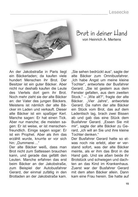 Lichtblick Ostern 2013.indd - Kirchengemeinde Syburg, Holzen, Auf ...