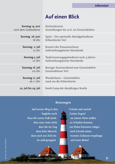 Juni Juli August Juni Juli August - Evangelische Kirchengemeinde ...