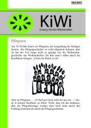 Mai 2013 - Evangelische Kirchengemeinde Winnenden