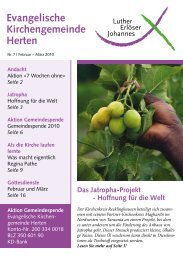 Februar - März 2010 - Ev. Kirchengemeinde Herten