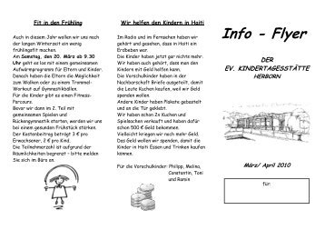 Info-Flyer 03-04.2010 - Ev-KiTa Mozartstrasse Herborn