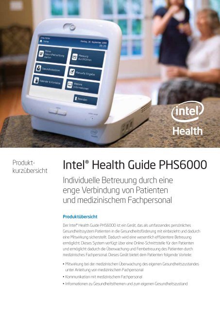 Intel Health Guide PHS 6000 DE - Asklepios