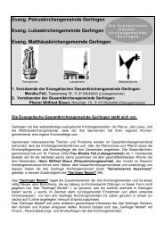 Gerlinger Modell - Evangelische Petruskirchengemeinde Gerlingen