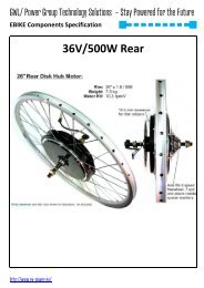 36V/500W Rear - EV-Power