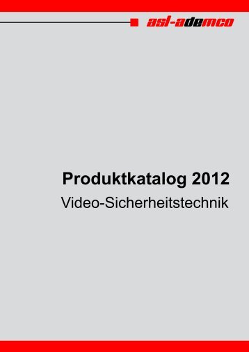 Produktkatalog 2012 - Asl-Ademco