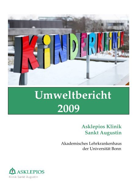 Umweltbericht 2009 - Asklepios Kinderklinik Sankt Augustin