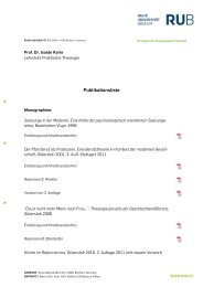 Publikationsliste - Evangelisch-Theologische Fakultät - Ruhr ...